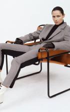 Petar Petrov Checkered Colorblock Slim Pant