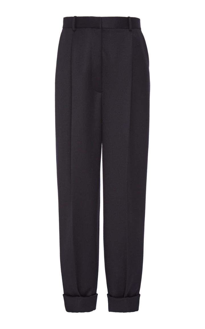Moda Operandi The Row Marta Cuffed Tapered Wool Pants Size: 0