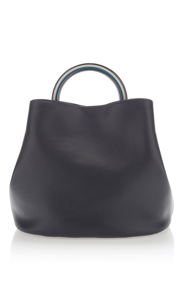 Marni Large Top Handle Bag In Leather
