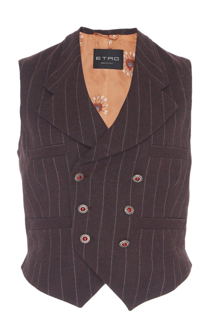 Etro Pin Stripe Vest