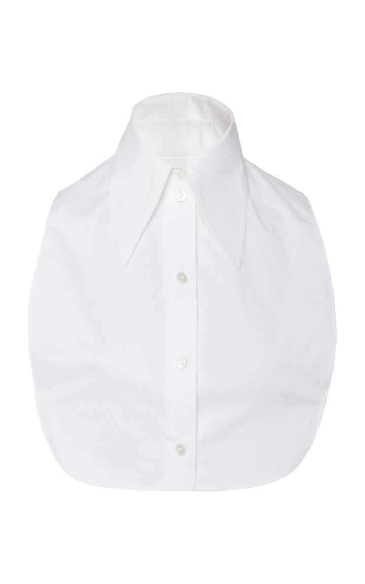 Michael Kors Collection Cropped Cotton-poplin Vest