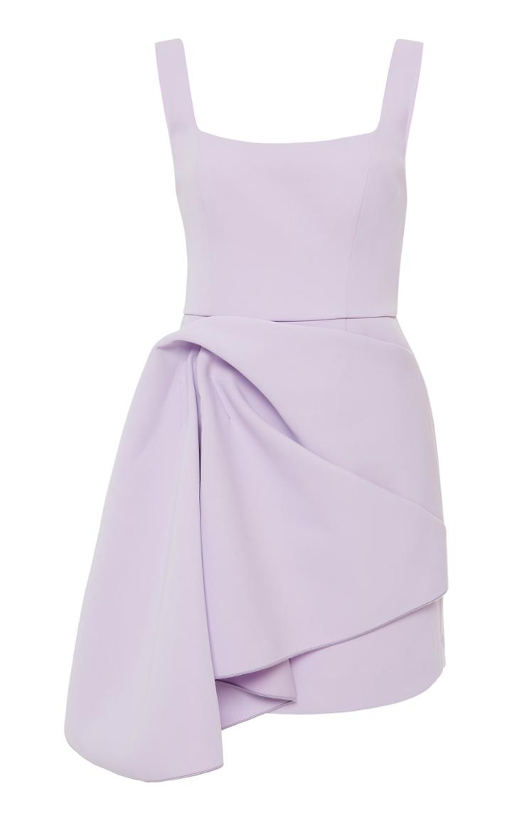 Acler Clarke Draped Crepe Mini Dress