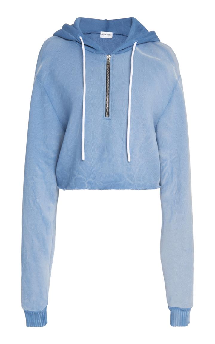 Cotton Citizen Brooklyn Cropped Cotton Hooded Sweatshirt