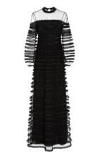 Moda Operandi Temperley London Promise Beaded Chiffon Gown Size: 6