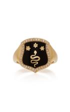 Jacquie Aiche 14k Gold, Diamond And Onyx Ring