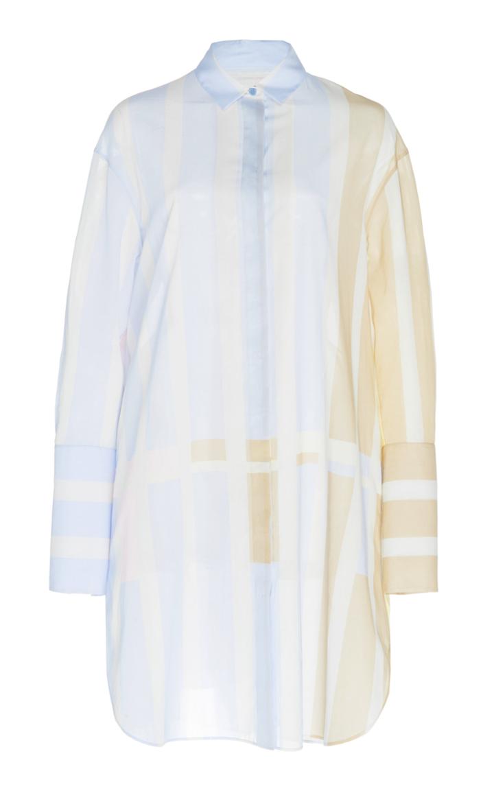 Akris Oversized Printed Cotton Shirt