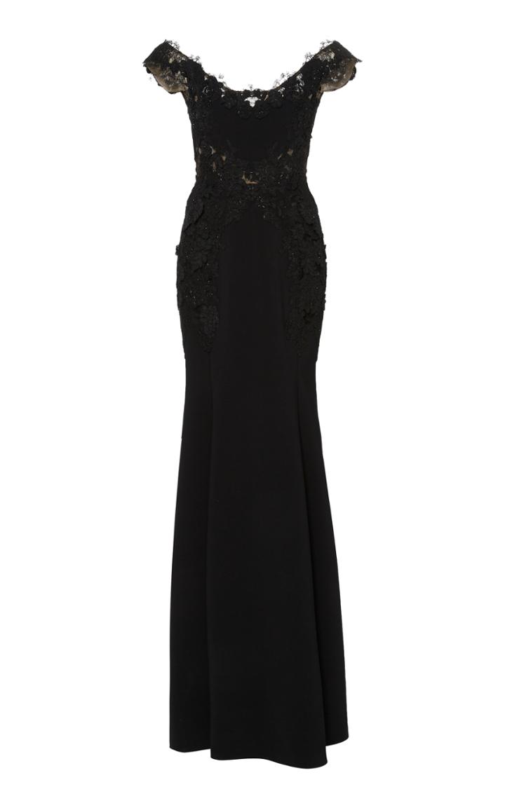 Marchesa Off The Shoulder Mermaid Gown