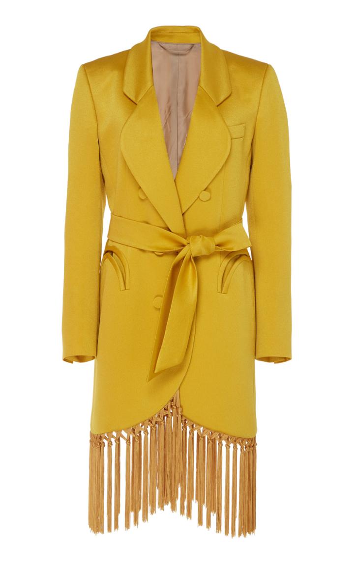 Blaz Milano Novalis Fringed Blazer Dress