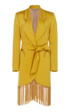 Blaz Milano Novalis Fringed Blazer Dress