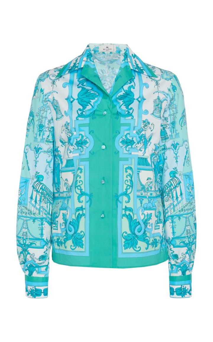 Moda Operandi Etro Printed Cotton-blend Shirt