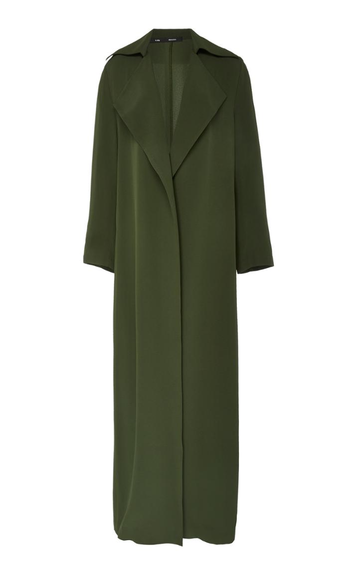 Bouguessa Longline Crepe Trench Coat