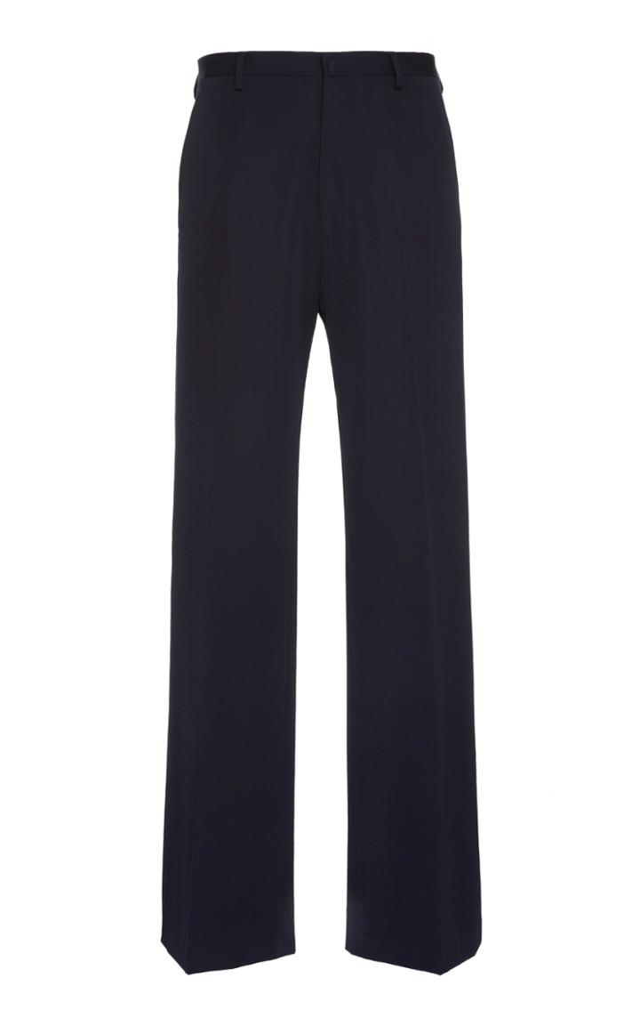 Lanvin Wide-leg Wool Trousers