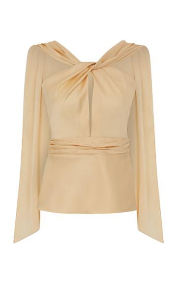 Moda Operandi Safiyaa Suki Satin Chiffon Top