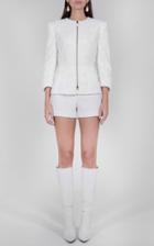 Moda Operandi Andrew Gn Floral Embroidered Cotton-blend Jacket