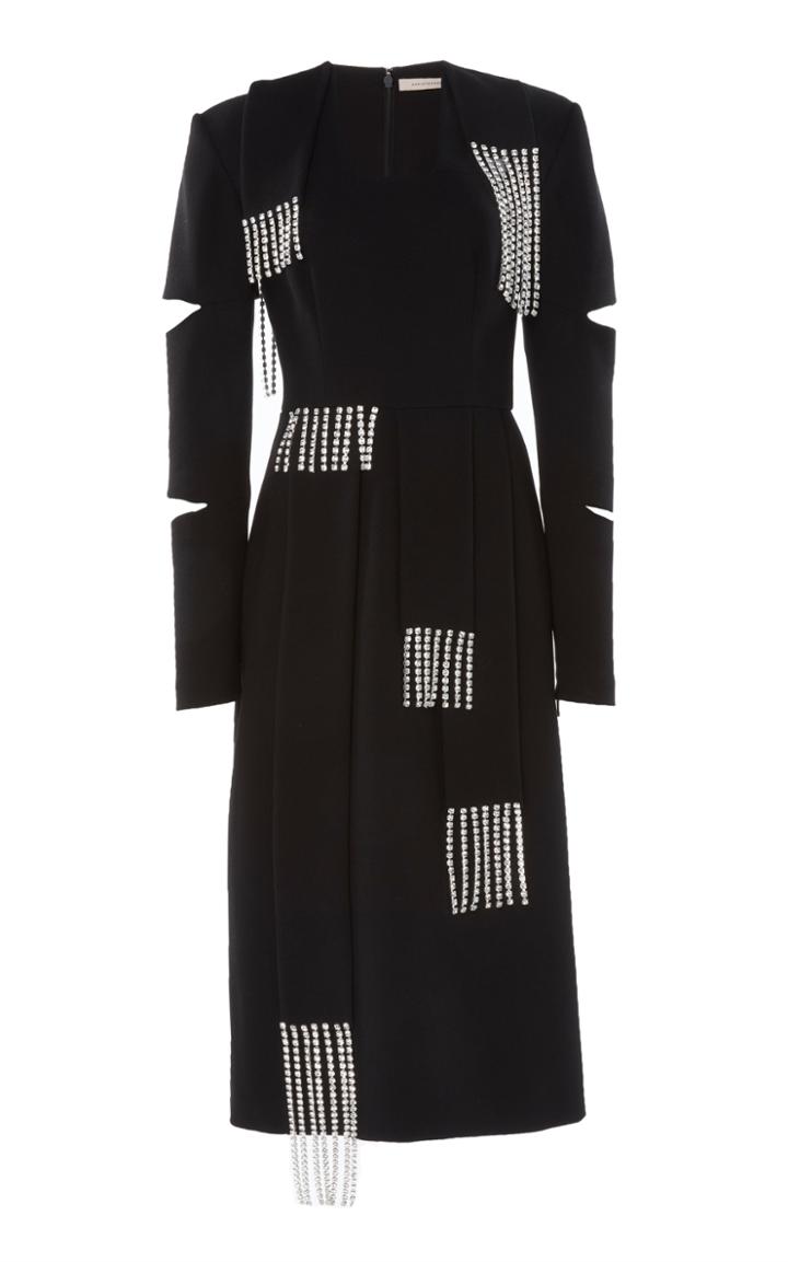 Christopher Kane Crystal Embellished Crepe Dress
