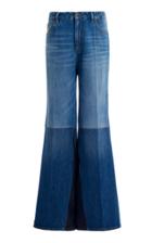 Moda Operandi Victoria Beckham Patchwork Flare-leg Jeans