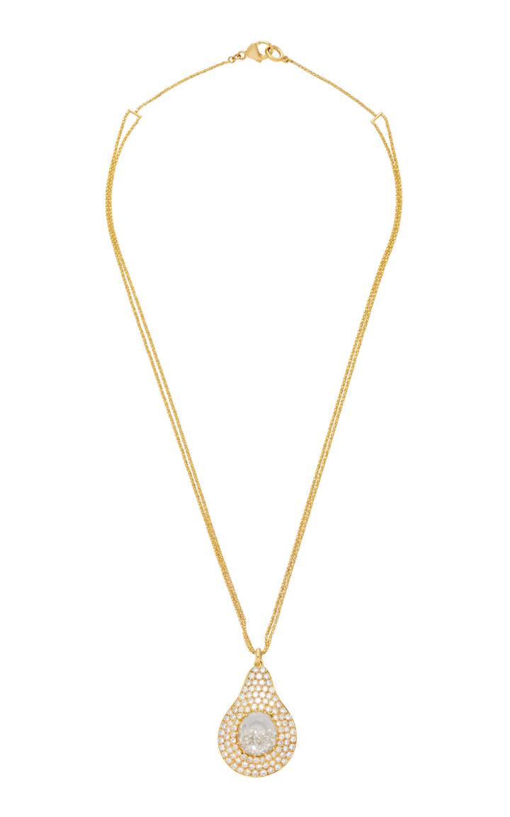 Renee Lewis 18k Gold And Diamond Shake Necklace