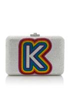 Judith Leiber Couture M'onogramable Rainbow Slim Slide Clutch
