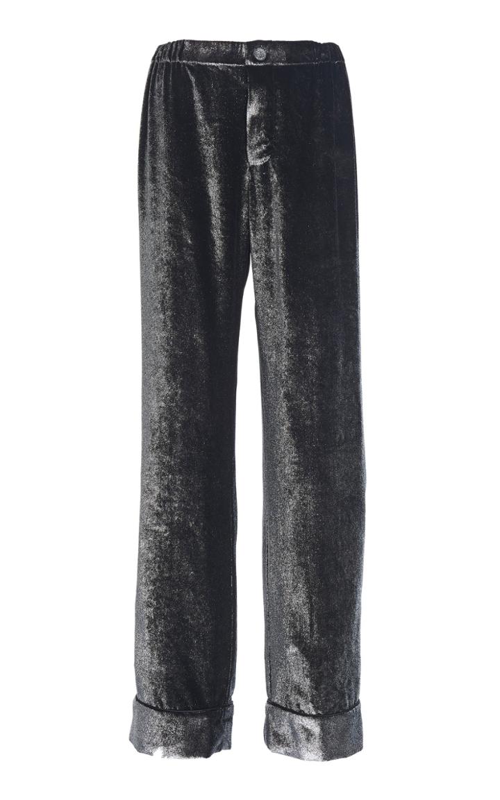 For Restless Sleepers Etere Lurex Velvet Pant