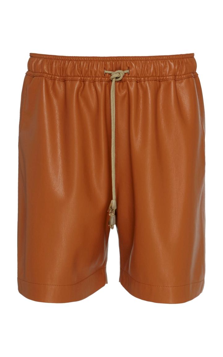 Nanushka Vegan Leather Boxer Style Shorts