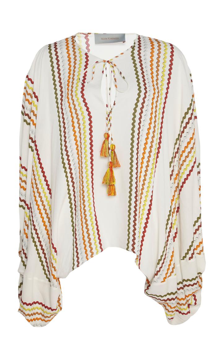 Moda Operandi Silvia Tcherassi Geva Chevron Top Size: S