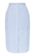 Moda Operandi Altuzarra Rudder Striped Cotton Midi Skirt Size: 34