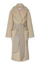 Salvatore Ferragamo Cashmere-blend Fleece Wrap Coat