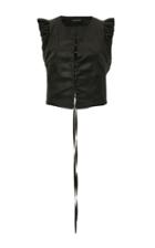 Moda Operandi Ann Demeulemeester Frill-trimmed Twill Waistcoat