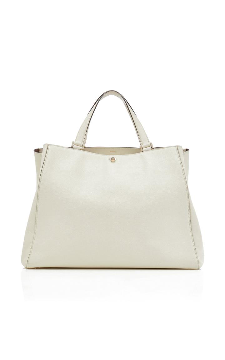 Valextra Brera Grande Grained Leather Tote