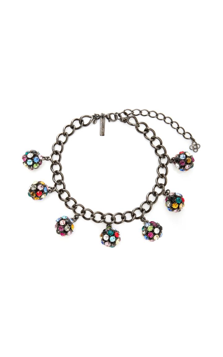 Moda Operandi Oscar De La Renta Crystal Globe Necklace