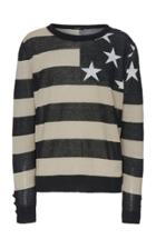 Balmain Oversized Striped Linen Sweater