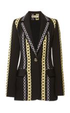 Elie Saab Printed Cady Blazer