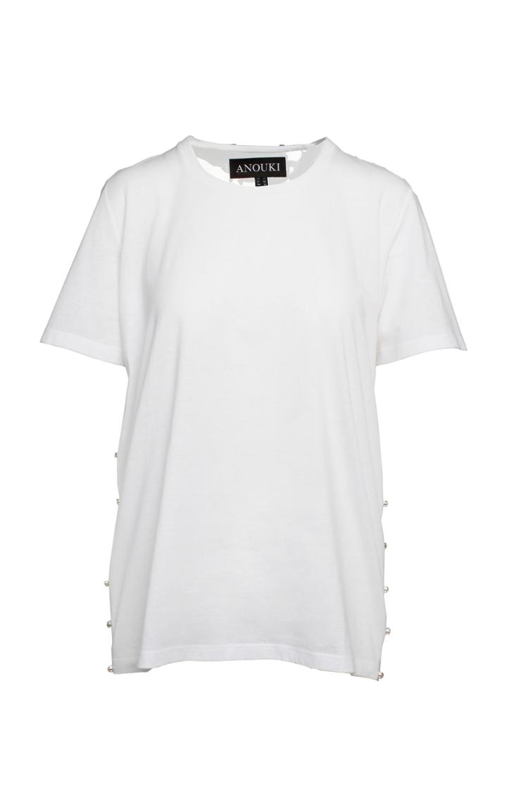 Anouki White T-shirt With Transparent Back
