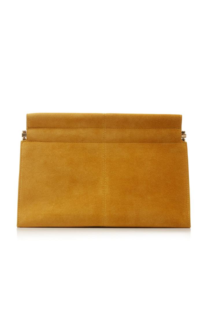 Moda Operandi Co Suede Leather Clutch