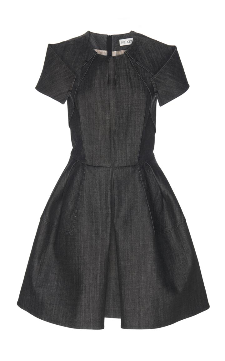 Dice Kayek Exaggerated Shoulder Mini Dress