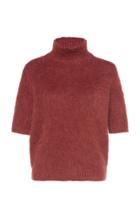 Agnona Gauzed Mohair Wool Turtleneck Sweater