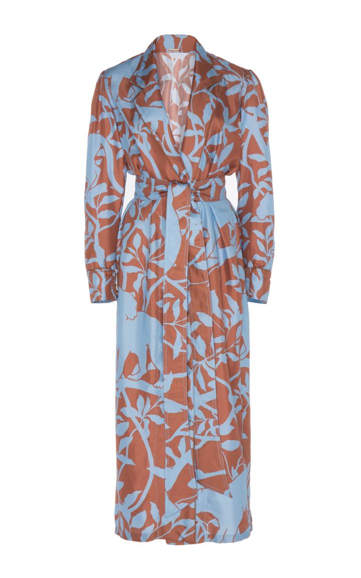 Johanna Ortiz Turn On Your Mind Printed Silk Jacket