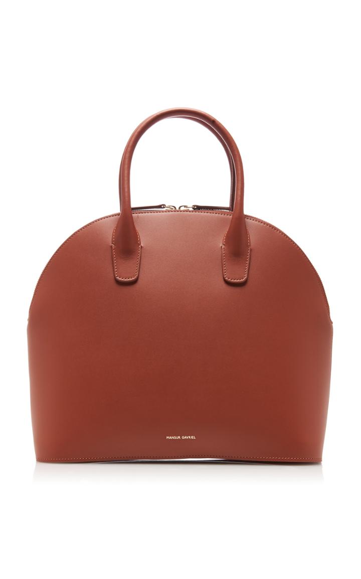Mansur Gavriel Rounded Leather Top Handle Bag