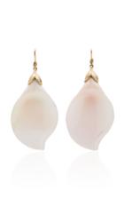 Annette Ferdinandsen M'o Exclusive: Pink Conch Magnolia Petal Earrings