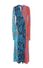 Diane Von Furstenberg Long Sleeve Bias Dress