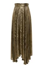 Bianca Spender High Waist Draped Midi Skirt