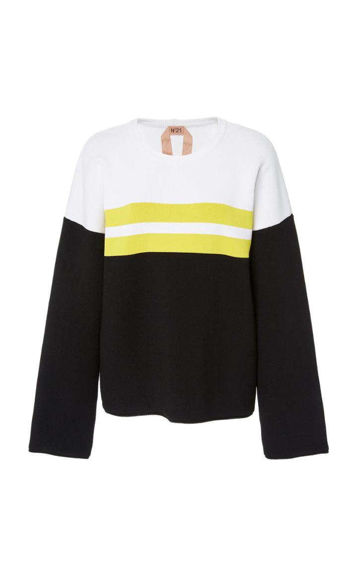 N21 Erika Striped Crewneck Sweater