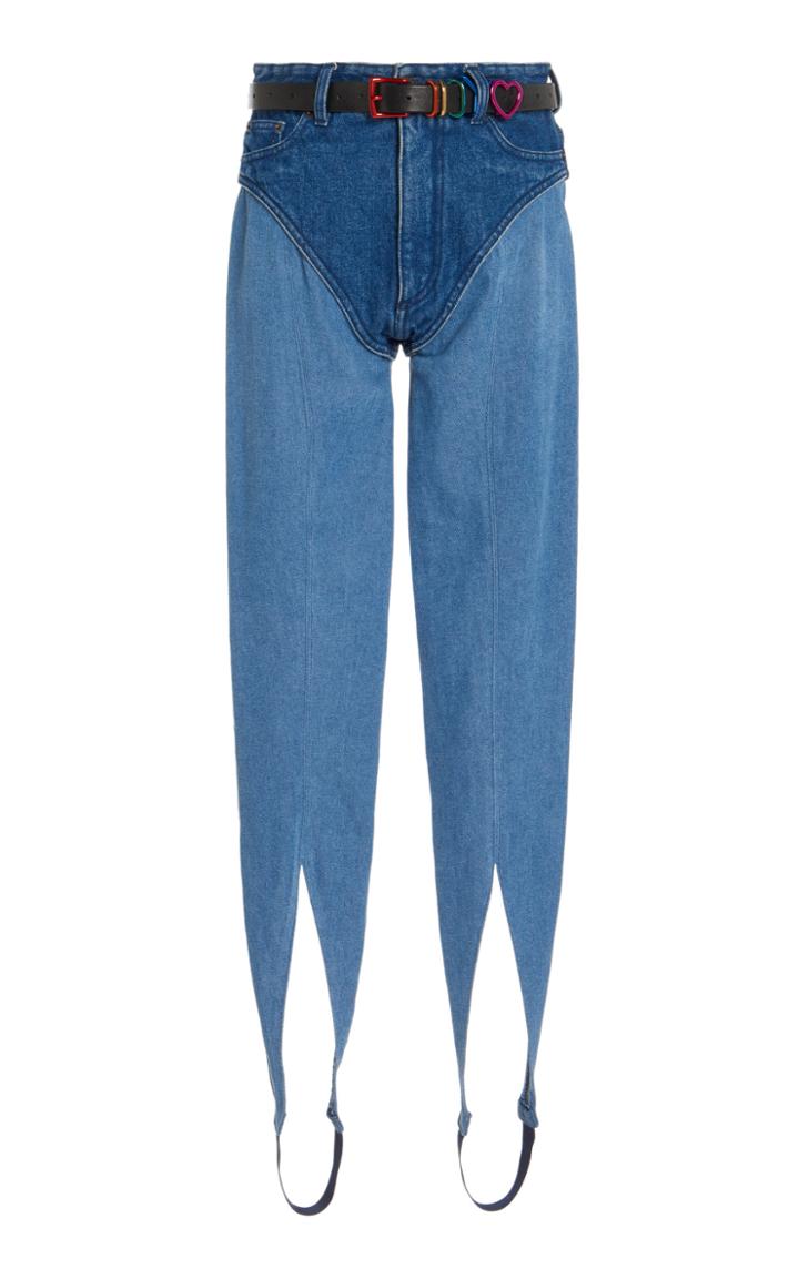 Moda Operandi Y/project Two-tone Denim Legging