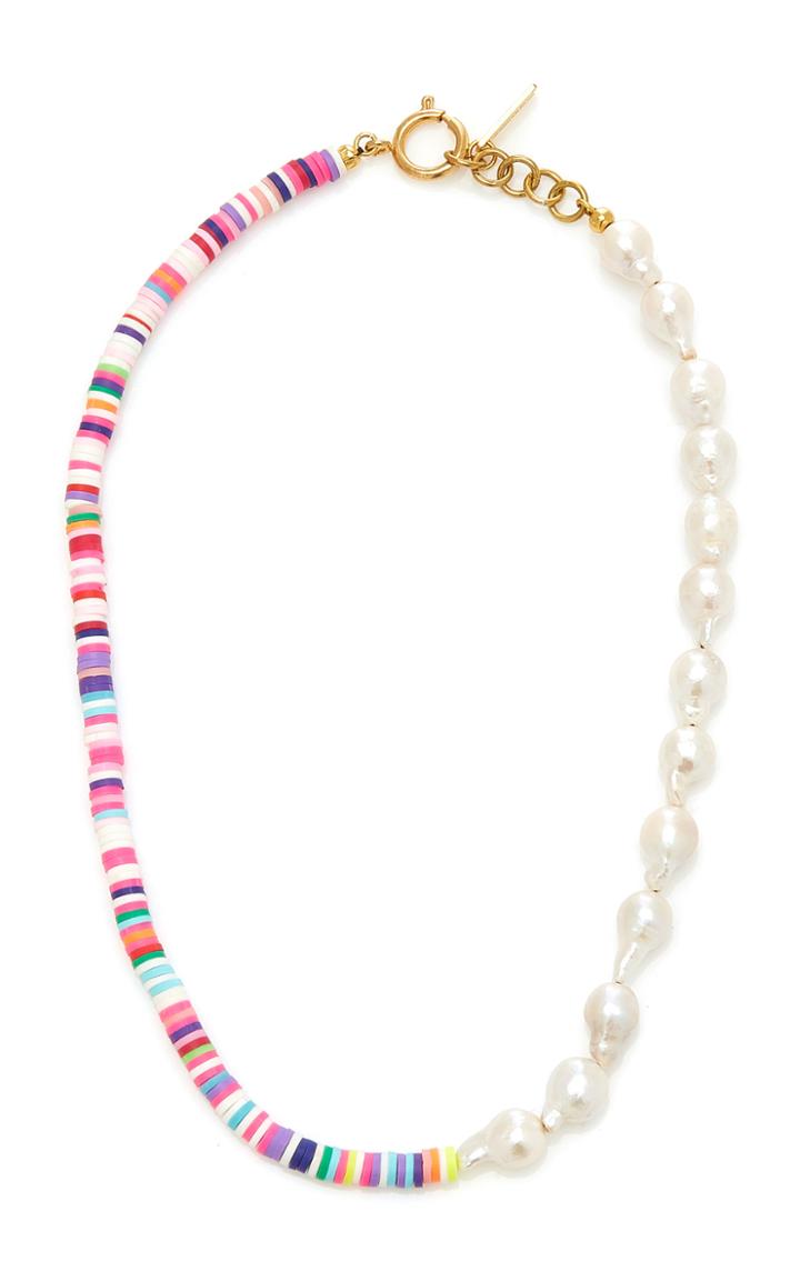 Jennifer Behr Monica Beaded Pearl Necklace