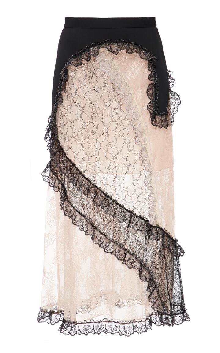 Christopher Kane Patchwork Lace Skirt