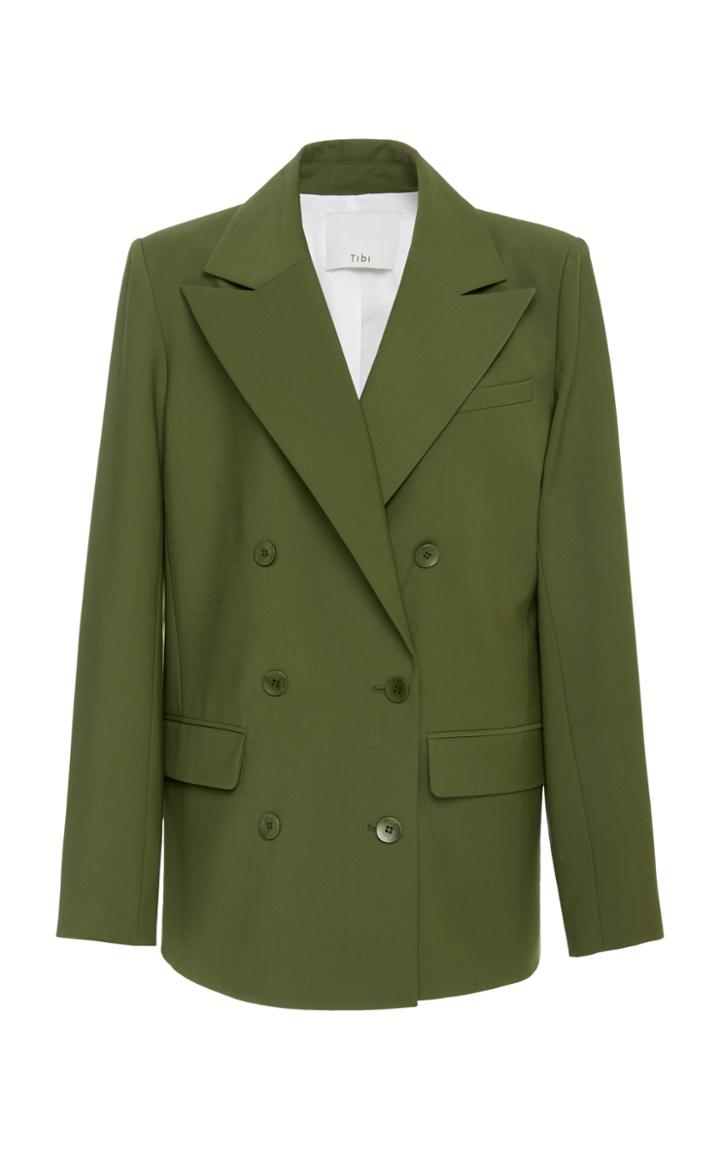 Tibi Tropical Wool-blend Blazer