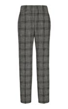 Isabel Marant Sonnel Checked Cotton Slim-fit Trousers Size: 34