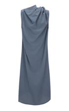 Moda Operandi Le17 Septembre Crinkled Voile Tie-neck Midi Dress