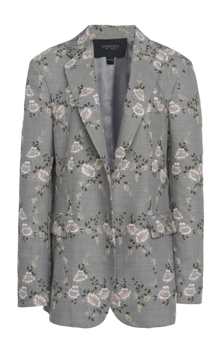 Giambattista Valli Embroidered Virgin Wool Blazer
