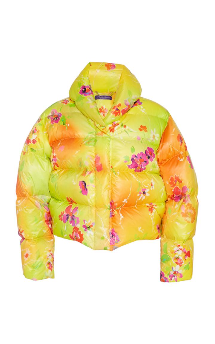 Ralph Lauren Dakota Floral Nylon Down Coat